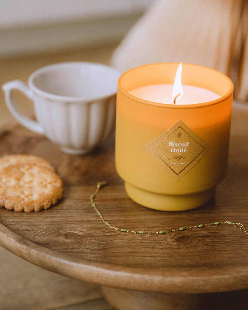 Duftkerze mit Schmuck Vanillekipferl von My Jolie Candle